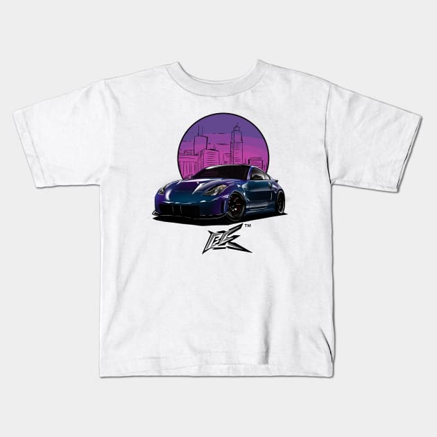 nismo 350z pearl deep blue Kids T-Shirt by naquash